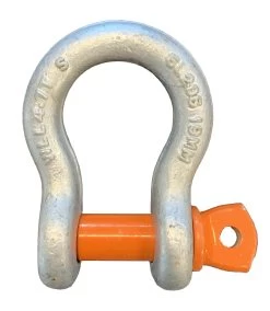 Crane Grade S Alloy Steel Screw Pin Bow Shackles - Component Size - 10mm