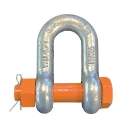 Crane Grade S Alloy Steel Safety Pin Dee Shackles - Component Size - 16mm