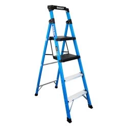 Bailey 135kg Rated 4 Step Twin Aluminium Platform Ladder - TRADE LYTE