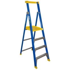 Bailey 4 Step 150Kg Fibreglass Platform Ladder - JOB Station
