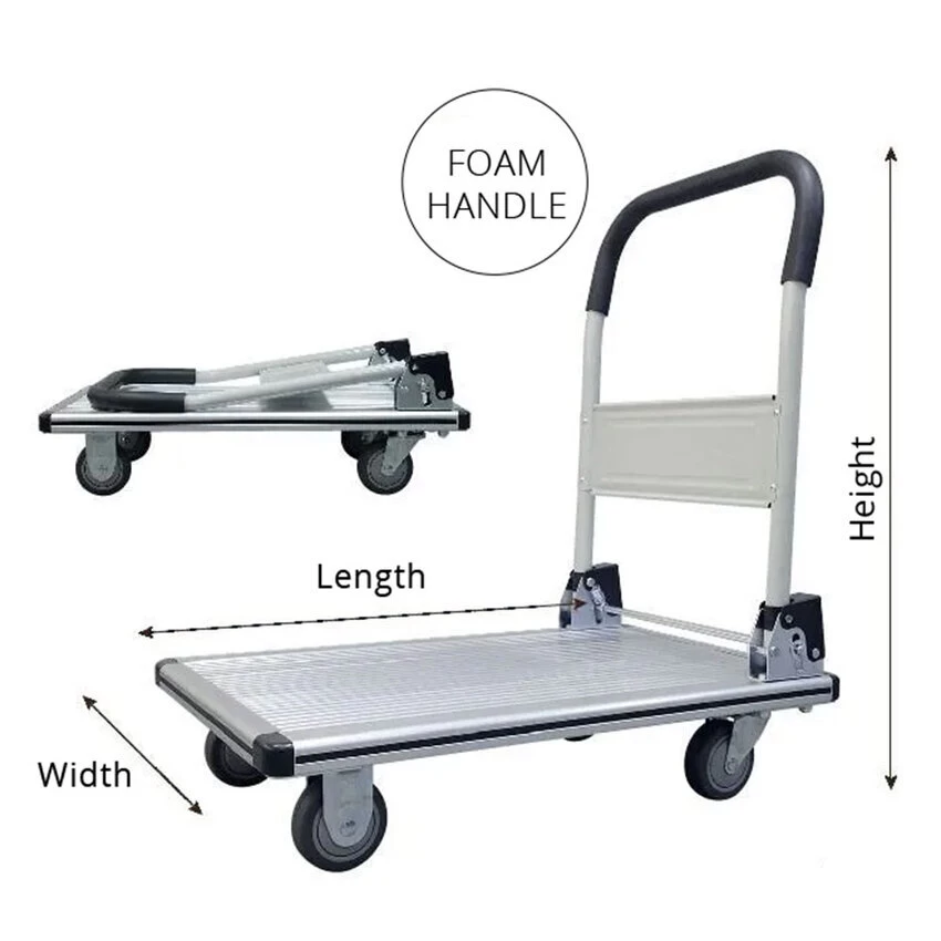 200Kg Rated Aluminium Foldable Platform Trolley