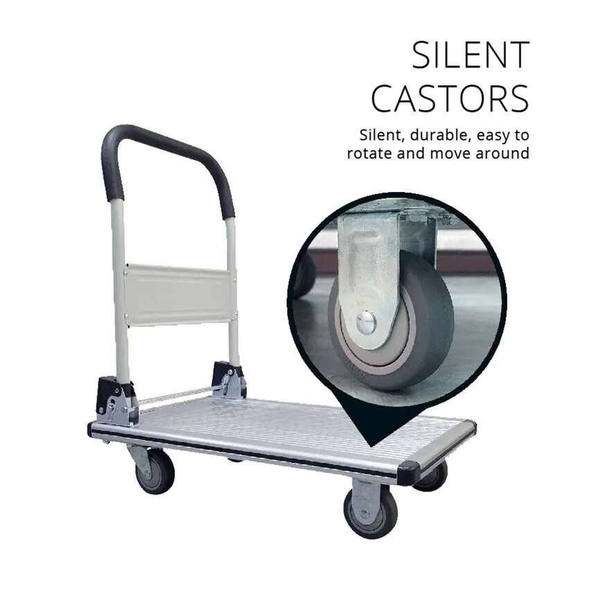 300Kg Rated Aluminium Foldable Platform Trolley - Image 2