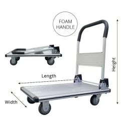 300Kg Rated Aluminium Foldable Platform Trolley