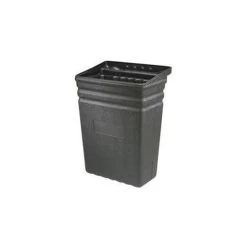 23L Plastic Waste Bin - Black