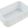 46L Plastic Crate Stacking 629 X 400 X 216mm - White