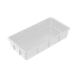 21L Plastic Crate Stacking 660 X 334 X 121mm - White