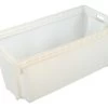 118L Plastic Crate Stack And Nest 950 X 460 X 435mm - White