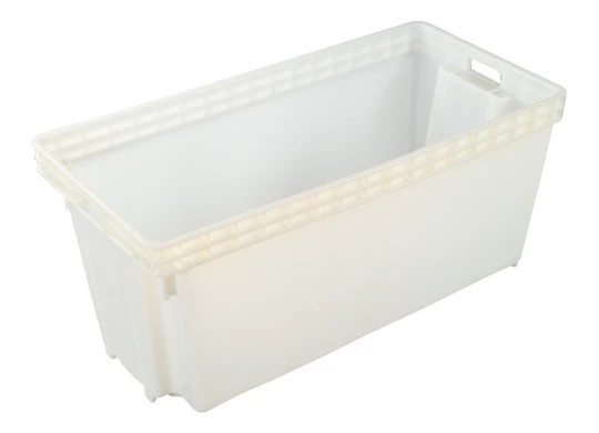 118L Plastic Crate Stack And Nest 950 X 460 X 435mm - White