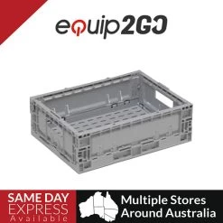 12L Folding Plastic Crate 385 X 289 X 129mm