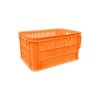 66L Plastic Crate Lug Box Vented 610 X 419 X 312mm - Orange