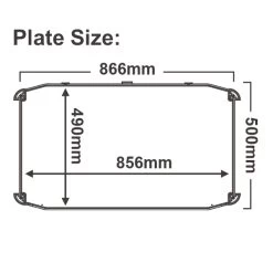 150 Rated 2 Tier Black Plastic Multi-function Utility Trolley Cart