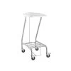 Single Stainless Steel Medical Linen Skip With Foot Operated Lid