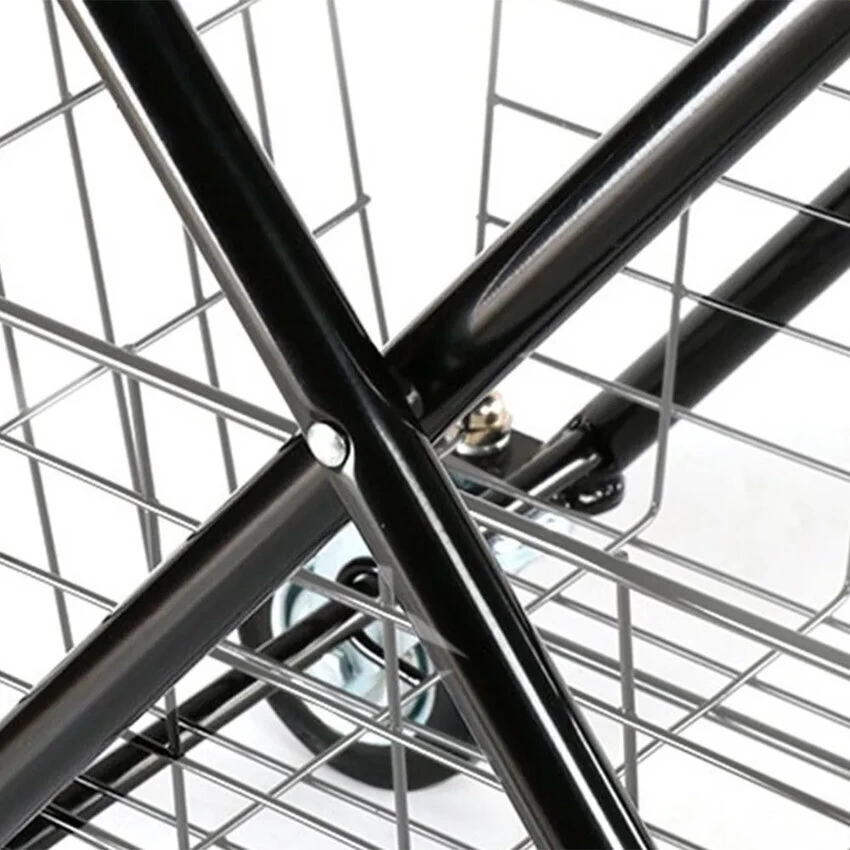 Foldable Shopping Trolley - Double Baskets - Image 4