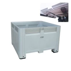 780L Nally Megabin Pallet Solid Bin With Tipping Bar