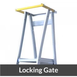 Indalex 150KG 8 Step Platform Ladder - Platform Height - 2.40 M