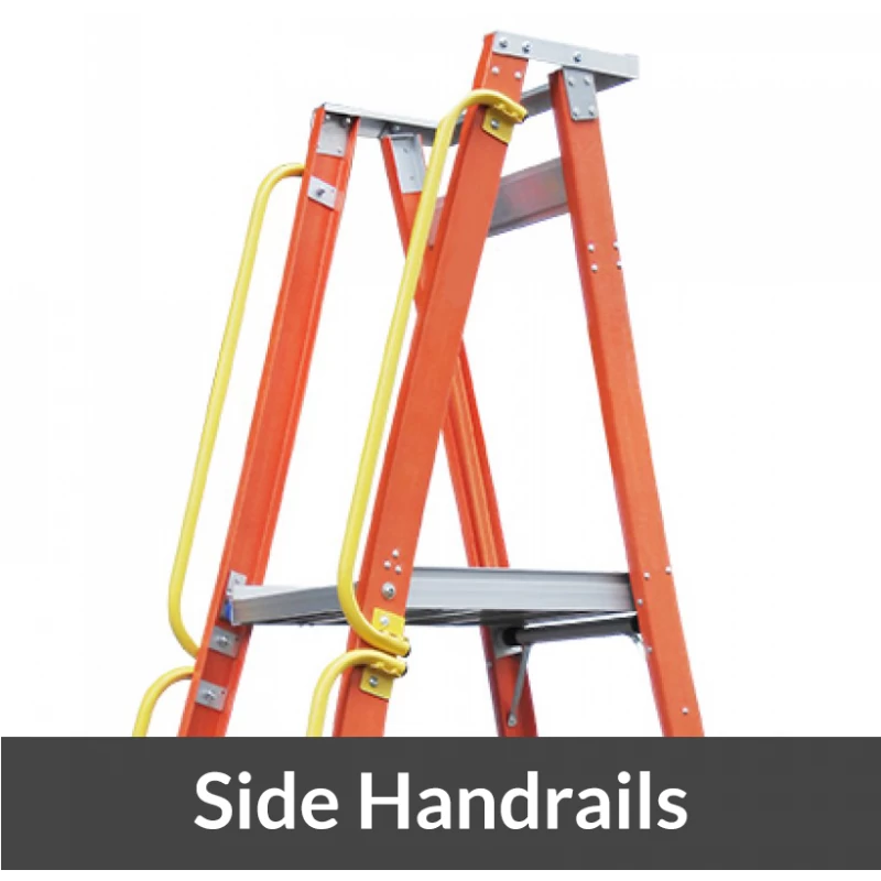 Indalex 150KG 5 Step Fibreglass Platform Ladder - Platform Height - 1.5m - Image 3