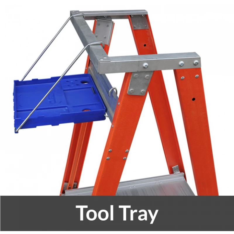 Indalex 150KG 5 Step Fibreglass Platform Ladder - Platform Height - 1.5m - Image 5