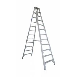 Indalex 150KG 12 Step Double Sided Aluminium Step Ladder Model