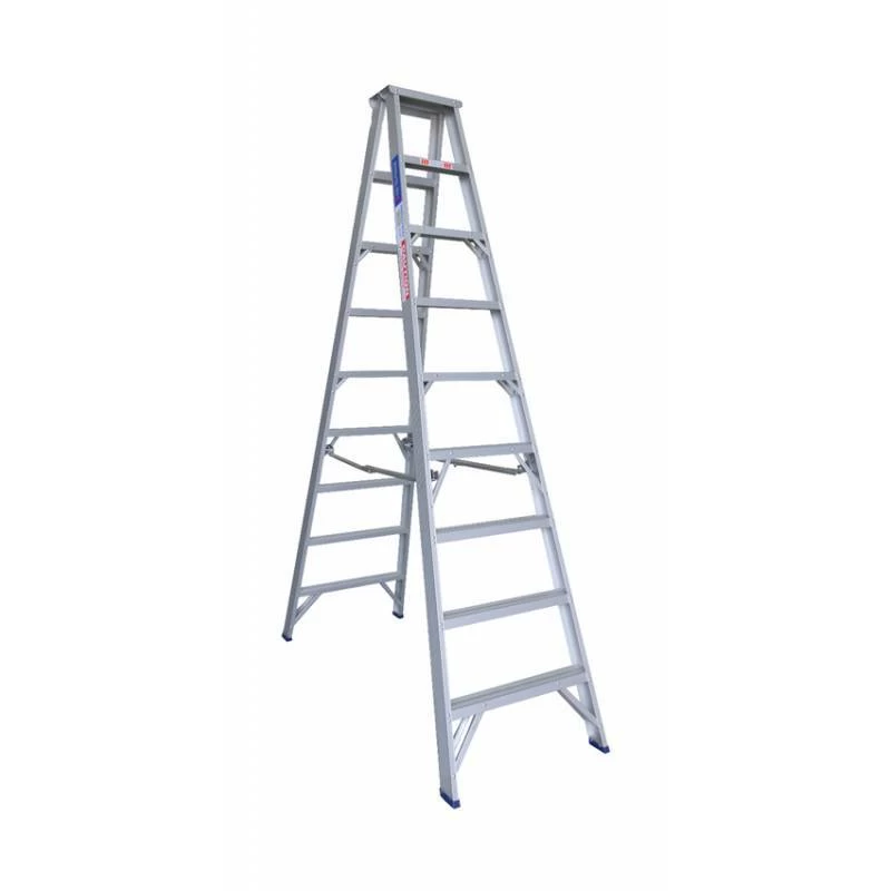 Indalex 180KG 9 Step Double Sided Aluminium Step Ladder Model