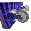 300 Rated Multifubction Blue Plastic Foldable Flatbed Trolley