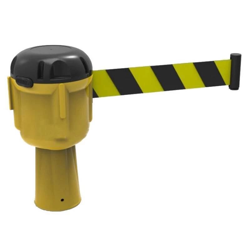 9m Securite Retractable Belt - Black/Yellow