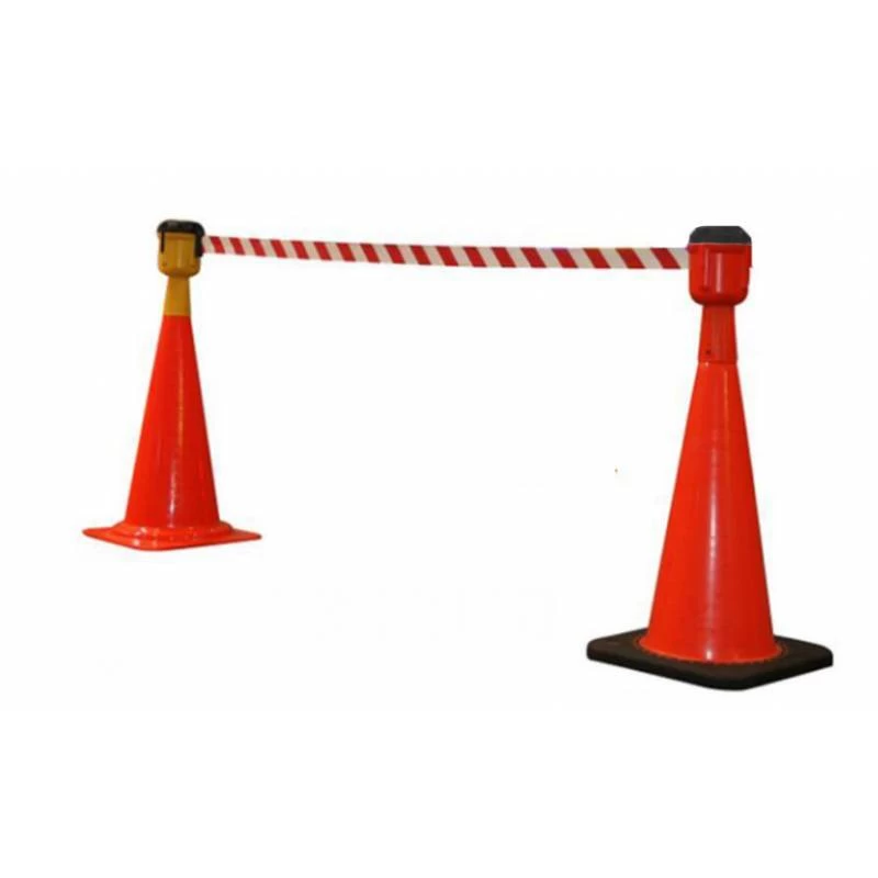 9m Securite Retractable Belt - Red/White - Image 3