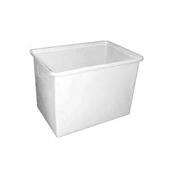 130L Plastic Poly Tank - 718 X 493 X 520mm - White