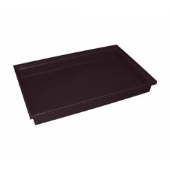 25L Rotomould Tray Food Grade - 813 X 517 X103mm - Black