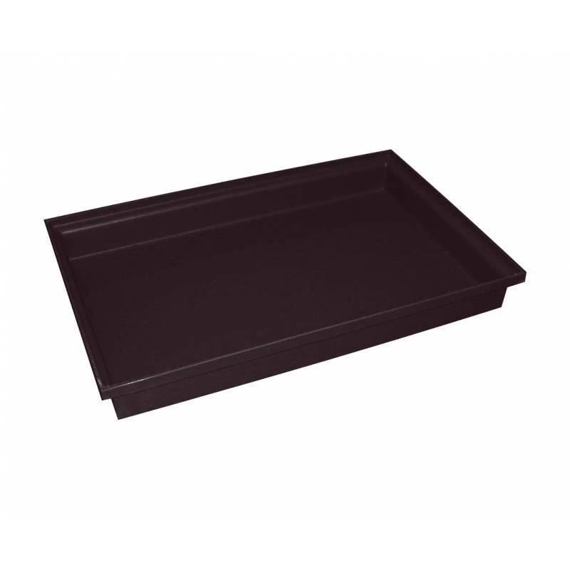 25L Rotomould Tray Food Grade - 813 X 517 X103mm - Black