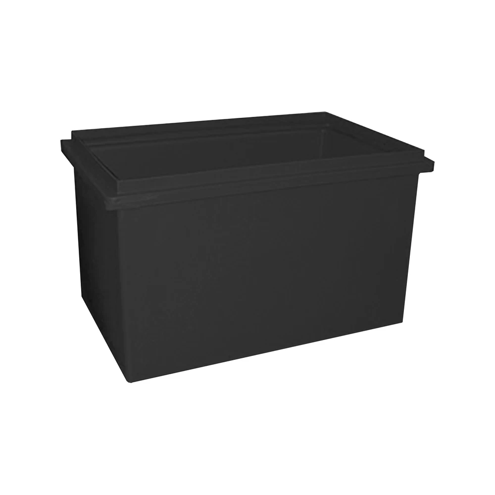 180L Plastic Poly Tank - 820 X 520 X 540mm - Black