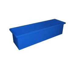 300L Plastic Poly Tank - 1630 X 435 X 430mm - Blue
