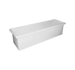 300L Plastic Poly Tank - 1630 X 435 X 430mm - White