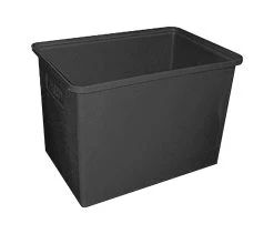 322L Plastic Poly Tank - 915 X 610 X 610mm - Black