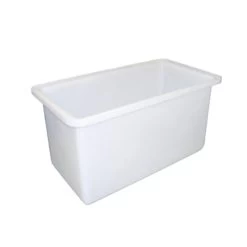 322L Plastic Poly Tank - 915 X 610 X 610mm - White