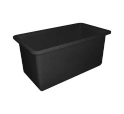 450L Plastic Poly Tank - 1220 X 610 X 610mm - Black