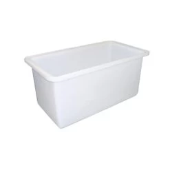 450L Plastic Poly Tank - 1220 X 610 X 610mm - White