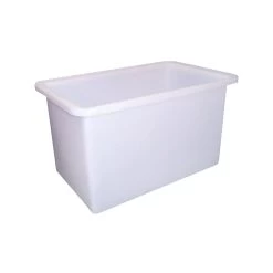 600L Plastic Poly Tank - 1200 X 700 X 750mm - White