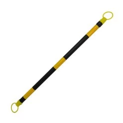 Traffic Cone Retractable Bar - Black/Yellow