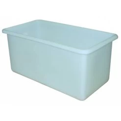 250L Plastic Rectangular Tank - 1030 X 510 X 495mm - White