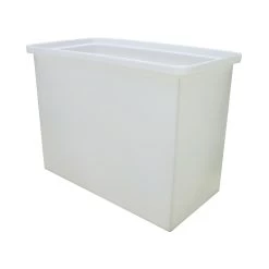 690L Plastic Rectangular Tank - 1230 X 620 X 930mm - White