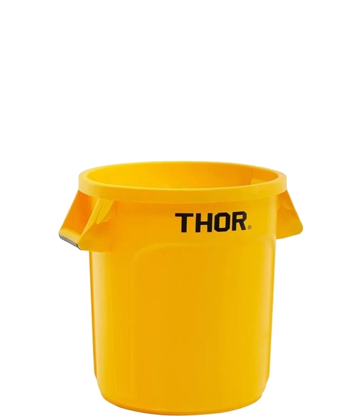 TRUST 60L Thor Round Plastic Bin - Yellow - Image 4