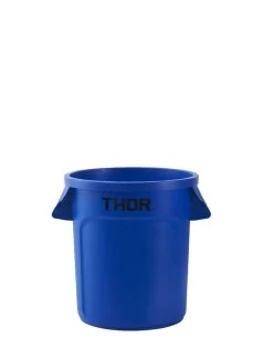 TRUST 38L Thor Round Plastic Bin - Blue