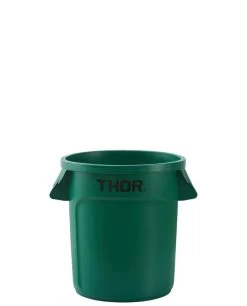 TRUST 38L Thor Round Plastic Bin - Green