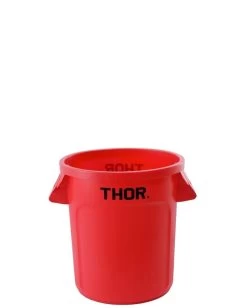 TRUST 38L Thor Round Plastic Bin - Red