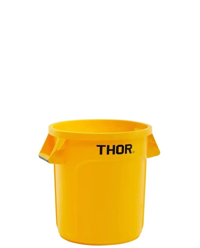 TRUST 38L Thor Round Plastic Bin - Yellow - Image 3