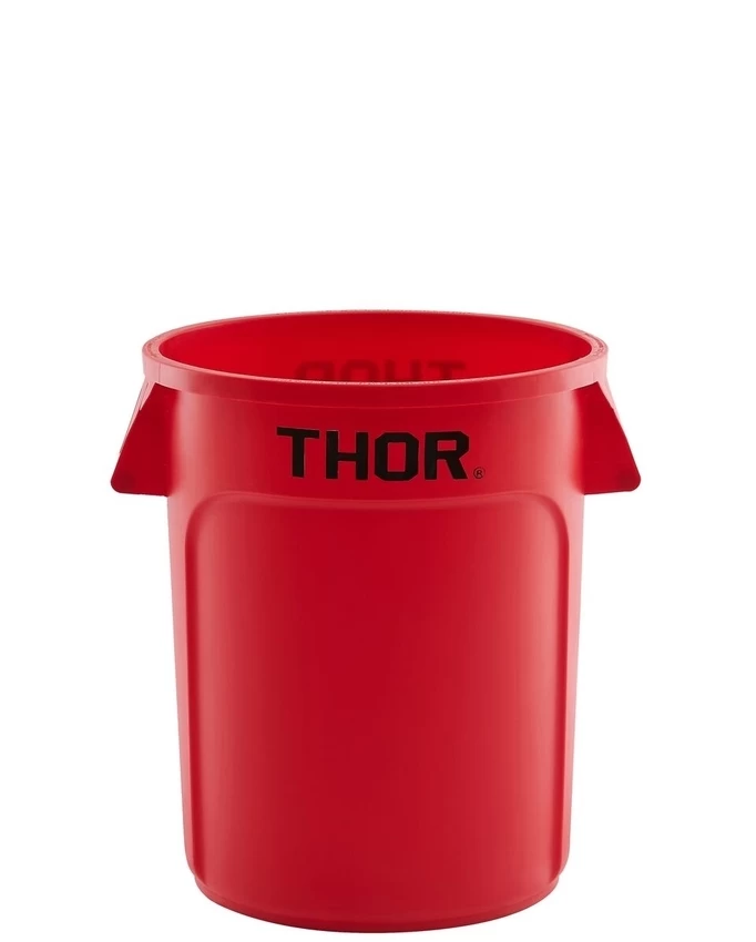 TRUST 75L Thor Round Plastic Bin - Red - Image 7