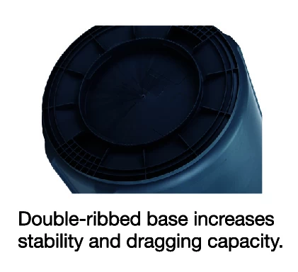 TRUST 121L Thor Round Plastic Bin - Blue - Image 4