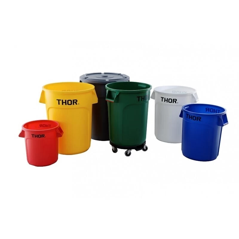 TRUST 121L Thor Round Plastic Bin - Blue - Image 5