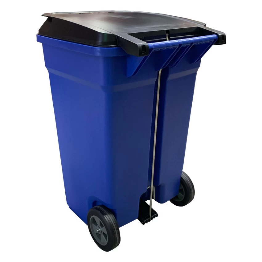TRUST 120 Litre THOR Step-On Roll-out Bin - Blue - Image 2