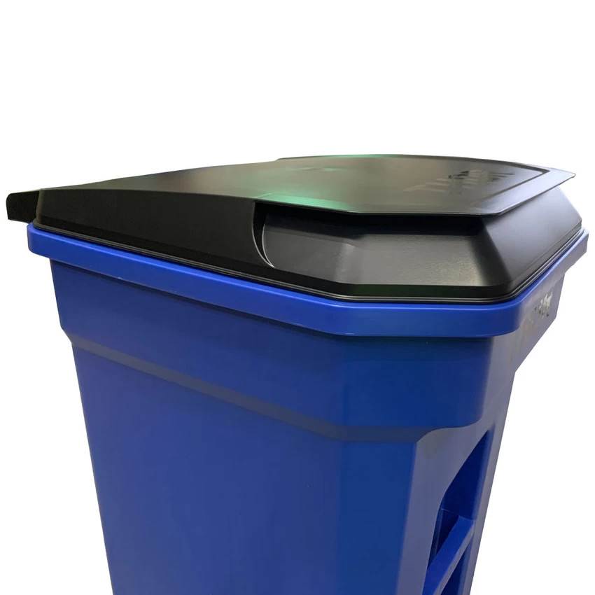 TRUST 120 Litre THOR Step-On Roll-out Bin - Blue - Image 5